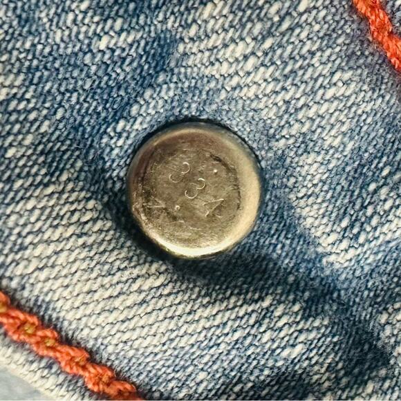 Vintage Levi’s Jeans Bootcut Light Blue 550 Cotton Relaxed Ripped Size 29 - Picture 6 of 10